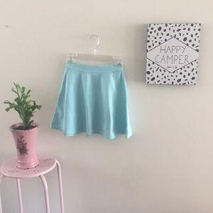 Forever 21 pale blue skater skirt small